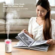SOKANY Eternal Flower USB香氛加濕器，雙速出霧模式，多色氛圍燈，180ml水箱，靜音補水，奈米細霧，適用於居家/臥室/車內等場景 - Mist - 查看 12