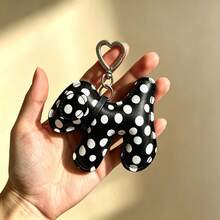 JRESSIAL Cute Versatile Casual Fashion Multi-Color Leather Polka Dot Dachshund Pendant DIY Keychain Bag Charm, Customizable Bag Accessory, Exclusive Gift For Birthday And Anniversary - Multicolor - View 11
