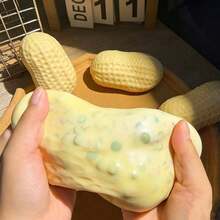 1/2pcs Crunchy Peanut Stress Ball Squeeze Ball Soft Touch ASMR Sensory Anti-Stress Toy Adult Version Birthday Gift Holiday Gift Perfect Gift - Multicolor - View 3