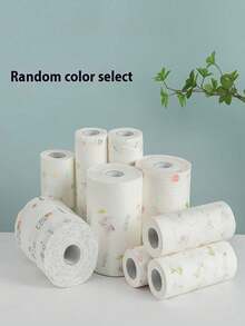 Washable Kitchen Paper Towels, Disposable Cleaning Wipes, Strong Absorbency, Non-Greasy, Roll Format, Random Pattern, Suitable For Kitchen, Car, Living Room, Bathroom, Bedroom And Other Places, Kitchen Cleaning Essential - A - View 6