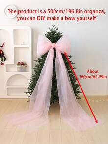 1pc Giant Bow Decor, Suitable For Birthday Party Backdrop, Room Wall Decoration, Oversized Ribbon Hanging Decor, Gift Wall Decor, Photo Prop, Great For Bridal Shower, Wedding Party, Christmas Decoration, Christmas Home Gift, Christmas Decor(25in*47in - Multicolor - View 17