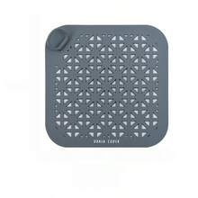1pc New Square Hollow Handle Drain Mat, Toilet Anti-Backflow Anti-Odor Sealing Cover, Bathroom Hair Catcher And Kitchen Sink Filter, Practical Home Drainage Accessories, Suitable For Christmas Home Kitchen Bathroom Decor - Multicolor - View 9