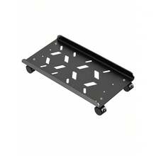 1pc Movable Computer Host Stand, Minimalist Office Style Storage Rack, Desktop Host Tray. Suitable For Gaming Room, Office, Study And Studio. Ideal For Gamers, Office Workers And DIY Installation Enthusiasts. - Black - View 6