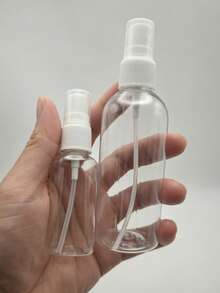 1/4件 (100ml/30ml) 旅行噴霧瓶，細霧、可填充、可重複使用、防漏，透明塑料迷你漏斗，手寫標籤，可重複使用塑料容器，適用於化妝品、洗手液和防曬霜，非常適合旅行和居家使用 - 彩色 - 查看 7