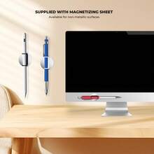 1/5/10pcs Magnetic Pencil Holder For Refrigerator, Pencil Clip, Adjustable Silicone Flexible Pencil Holder, Suitable For Whiteboard, Desk And Clipboard - Multicolor - View 5