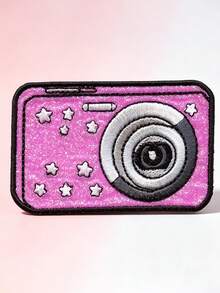 1pc/2pcs/3pcs/4pcs/6pcs/12pcs/ 16pcs Digital Camera Glitter Patch Main Hobby Memorabilia Glitter Appliqie Iron-On - Multicolor - View 8