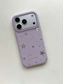 Y2K可愛星星糖果色極光果凍軟手機殼，適用於 iPhone 17 Pro Max 17 Pro 17 16 Pro Max 16 Pro 16 15 Pro Max 15 Pro 15 14 Pro Max 14 Pro 14 13 Pro Max 13 Pro 13 12 Pro Max 12 Pro 11，亮面軟殼禮物 - 紫色 - 查看 2