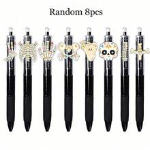 8pcs Set Of Personalized Ballpoint Pens Featuring Human Skeleton Themes, Part Of An Anatomical Medical Series, Perfect For Back-To-School Gifts, Random Seed - Multicolor - View 1