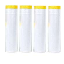 Pre-Applied Transparent PE Masking Film (20m/787.4in Long), Waterproof Dustproof Protective Film, Suitable For Travel, Decoration, Moving And Furniture Painting Protection, All Seasons - Multicolor - View 19