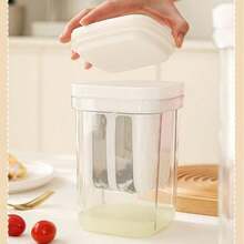 1 pieza Colador de yogur casero, separador de suero para infusión en frío, con superficie antiadherente y filtración fina para retener los nutrientes. Fácil de operar para principiantes, una herramienta de cocina esencial para amas de casa conscientes de la salud SYBF - Multicolor - Ver 2
