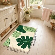 1 buah, Keset Dapur Imitasi Kasmir Bermotif Daun Hijau, Keset Lantai Dapur Penyerap Air, Karpet Dapur, Keset Panjang, Keset Depan Wastafel, Cocok Untuk Dapur, Kamar Mandi, Pintu Masuk, Lorong, Ruang Cuci dan Dekorasi Rumah - MultiWarna - View 9