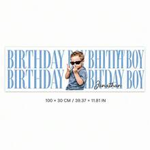 Custom Photo And Name Birthday Banner, Personalized Happy Birthday Party Backdrop, Picture Banner For Girls And Boys, Photo Booth Background For Birthday Celebrations, Custom Party Sign For Kids, Daughters, Sons, Family Gatherings And Friends. - Multicolor - View 12