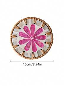 1pc/2pcs Lightweight Luxury Woven Colorful Shell Coasters, Natural Pearl Mother-Of-Pearl Heat Resistant Insulation Pads, Anti-Scald Tea Cup & Teapot Mats, Exquisite Home Tabletop Decor, Suitable For Coffee Tables, Kitchen Dining Tables, Party Table Decorations - Multicolor - View 32