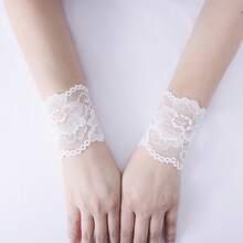 4 Pairs Lace Dress Anti-Slip Armbands With Fixing Straps - Armbands, Summer Handbands With Lace Decoration, Suitable For Jackets, Sweaters, Blazers, Shirts, Suits, Etc., Comfortable, Non-Tight, Removable Without Sewing - Multicolor - View 4