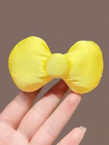 3pcs Women's Bow Hair Clips, Cute 3D Padded Bow Hair Clips, Sweet Girl Side Hair Accessories, Suitable For Daily Styling And Photo Shooting - Multicolor - View 10
