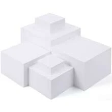 6/3PCS Display Pedestals, Display Stand, Acrylic Stand Display, Dessert Table Display, Cake Stand, Cupcake Stand, Tiered Display Risers, Multi Level Display Stand For Cakes, Desserts, Party Table, Wedding, Birthday, Room Decor, Party Decorations - Multiple Styles - View 2