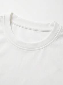 glestore Men's Retro "Old Money" Style Short-Sleeve T-Shirt: Structured Silhouette, Casual And Versatile For Vacations-A Summer Must-Have - White - View 6