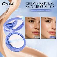 Air Cushion Foundation, Lightweight Buildable Coverage Face Makeup With Smooth Natural Finish, Portable Cushion Compact For Everyday Makeup - Multicolor - View 3