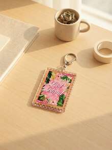 1pc/9Pcs Stamp Shaped Acrylic Keychain, Acrylic Backpack Pendant, Lightweight Backpack Key Charm, Vintage Stamp Acrylic Pendant, Backpack Decoration, Suitable For K-Pop Fans, Friends, Birthday Gift - Multicolor - View 15