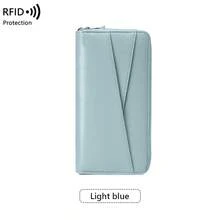 FOREVER MIYIN Women's Long RFID Anti-Theft Phone Wallet, Full Zipper Large Capacity Clutch, Multiple Card Slots + Bill Compartment, Compatible With Smartphones, Suitable For Daily Use And Travel - Multicolor - View 17