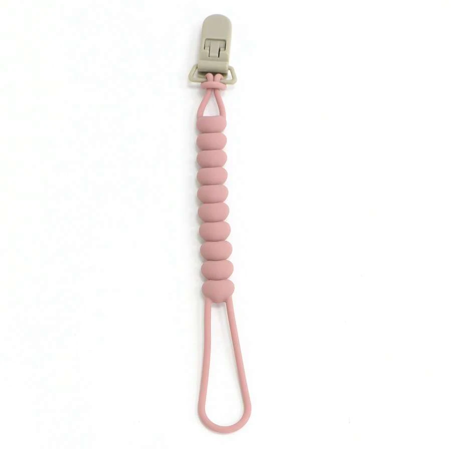 1pc Silicone Baby Bottle Strap Anti‑Lost Chain With Clip Universal Bottle Holder Lanyard For Infant Feeding - Multicolor - View 1