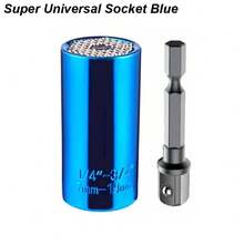 Universal Socket Wrench Torque Head Set Ratchet Super Socket Tool Electric Drill Adapter Wrench Key Multi-Function - Universal Socket BL - View 11