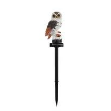 Solar Powered Owl Lawn Light, Resin Realistic Craft Outdoor Glowing Decorative Light, Garden Landscape Light, Light-Control Sensor Ground Stake Light, Animal Model Landscape Light, Holiday Atmosphere Light - Resin Owl Lawn Light - View 13