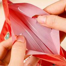 Christmas Zipper Handbag Self-Sealing Standing Gift Bag, Small Packaging Bag For Christmas New Year Party Gifts, Christmas Decoration Packaging Bag, Random Color And Style - Red - View 7
