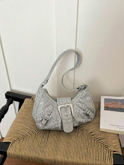 Nuevo bolso de moda con doble bolsillo decorativo/bolso de hombro, adecuado para fiestas, reuniones, salidas, vacaciones, compras y uso diario, puede almacenar monedas, teléfonos, también se puede usar como bolso de trabajo para trabajadores de cuello blanco, estudiantes universitarios y trabajadores de oficina, bolso elegante para mujer