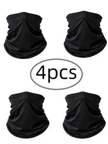 4pcs Neck Gaiter Face Mask Scarf - A - View 2