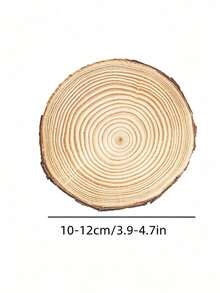 4 Pcs Natural Wood Slices For Table Centerpieces And Crafts - Perfect For Painting, DIY Projects, Wedding Decor, Christmas Decor, Room Decor, Bedroom Decor, Home Decor - Multicolor - View 11
