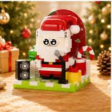 1pc/4pcs/325+Pcs Christmas Building Blocks Set, Christmas Building Blocks Set, Christmas Building Kit, Christmas Building Toy, Adult Christmas Gift, Birthday And Christmas Gift, Secret Santa Gift, Christmas Tree Building Blocks, Home Desktop Decoration, Christmas Building Blocks Set - 4-pack Christmas Building Blocks - View 8