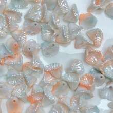140pcs Multicolor Pearl Luster Morning Glory Acrylic Center Hole Loose Beads For DIY Bracelets, Phone Charms, Keychains Handmade Craft Supplies - Multicolor - View 22