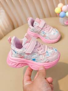 New Ditsy Floral Kids' Sports Shoes For Boys And Girls - Pink - View 5