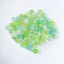 120pcs 8mm Multicolor Five‑Petal Flower Acrylic Center Hole Loose Beads For DIY Bracelets, Phone Charms, Keychains Handmade Craft Supplies - Multicolor - View 16