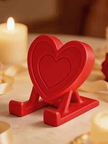 This Heart-Shaped Phone Stand Can Also Serve As Home Decor, Making It A Perfect Choice For Home, Office, Or Party Decoration. A Creative Gift For Tech Enthusiasts And Back-To-School Season. - A - View 12