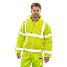 Result Result Core Mens Core Hi-Vis Blouson Jacket - Hi Vis Yellow - View 3