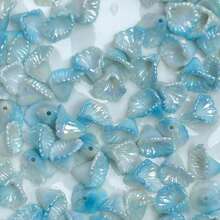 140pcs Multicolor Pearl Luster Morning Glory Acrylic Center Hole Loose Beads For DIY Bracelets, Phone Charms, Keychains Handmade Craft Supplies - Multicolor - View 3