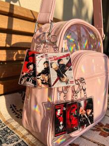 1Pc/6Pcs Kagurabachi Theme Acrylic Keychains, Featuring Classic Battle Poses And Manga Cover Designs, Fashionable Bag Charms, Suitable For Back To School, Gift For Anime Fans, Exquisite Collection, All Seasons - Multicolor - View 2