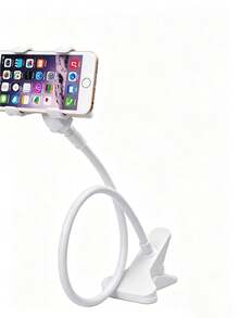 Dual Clip Bedside Slouchy Phone Holder, Bed Phone Stand For Watching Movies, Bedside Bed Use, Multi-Function Live Streaming, Desktop Universal Flexible Gooseneck Creative Clip Holder - Multicolor - View 9