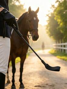 1pc Outdoor Horse Training Whip, Suitable For Beginner Horse Riding Training - Multicolor - View 3