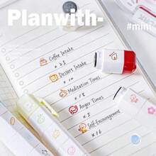 Multi-Layer Stamp Pen, Rotatable And Detachable, Multiple Patterns, High Aesthetic, Suitable For Decorating Journals, Notebooks, Planners, Daily Note-Taking And Marking, Compact And Portable, Back To School Stationery, Holiday Gift For Family And Friends - Multiple Styles - View 3