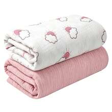 Baby Muslin Swaddle Blankets, Neutral Burp Cloths, Multi-Use Blanket For Burp Cloths, Bibs, Cuddling, Play Time, And Car Seat Cover, Baby Essentials - Multicolor - View 13
