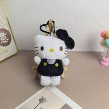 SANRIO 1Pc Cute Hello Kitty Plush Bag Charm Keychain, Classic Cartoon Doll Pendant, Soft Stuffed Ornament For Backpack Bag Decor, Gift Option - Multicolor - View 6