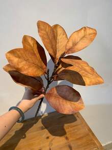 1件人造葉片植物裝飾，適用於居家、辦公桌，情人節禮物 - 彩色 - 查看 11