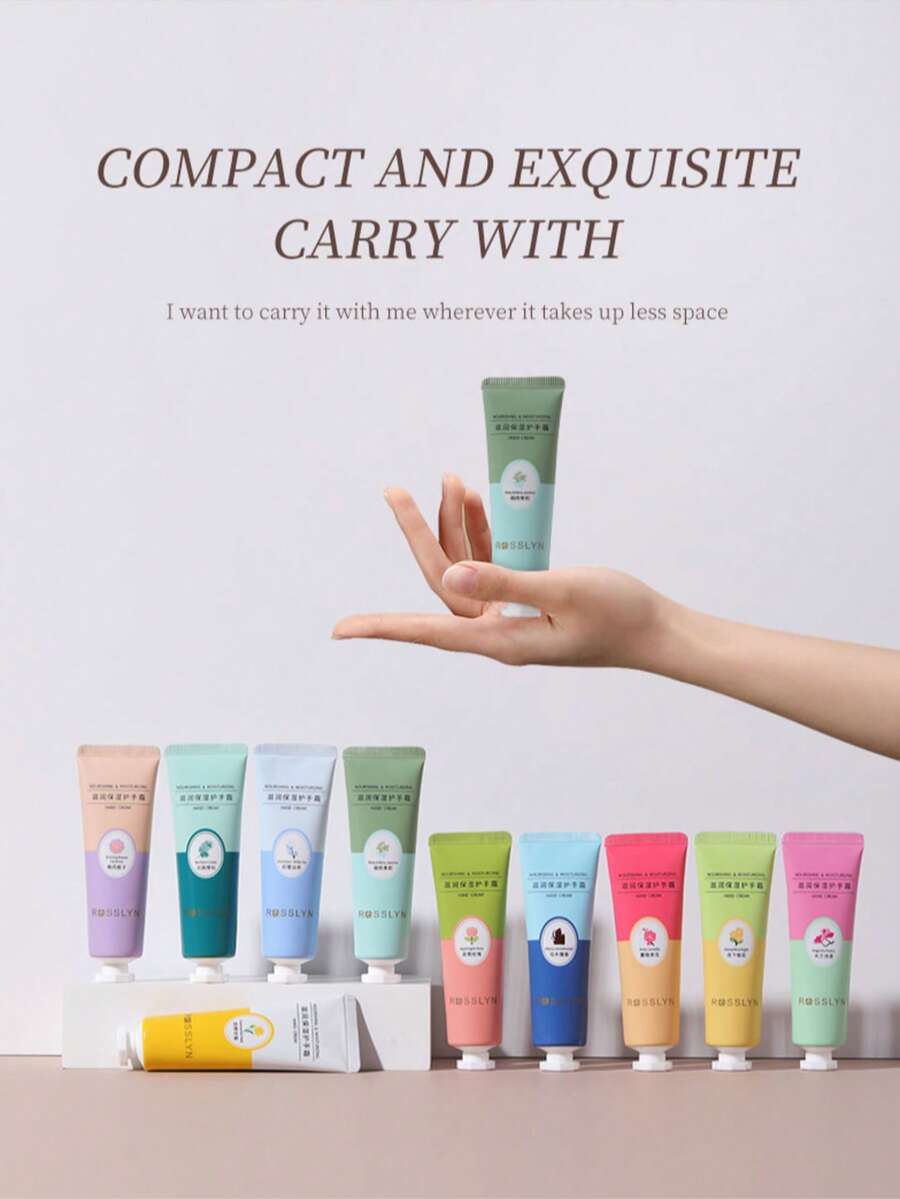 10pcs Hand Cream Gift Set - Multiple Scents Available, Deeply Moisturizes Dry Hands, Perfect Gift For Female Friends - 10pcs - View 1