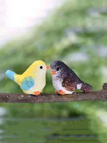 2/12/24 Pcs Cute Cartoon Mini Colorful Resin Bird Micro Landscape Decor, Home Desktop Decoration Gift, Spring Garden Decor, Suitable For Outdoor Yard And Garden, Random Color - Little Bird - View 6