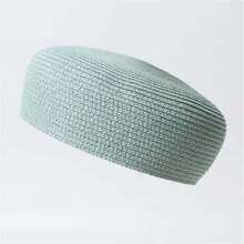 1pc Straw Beret Hat / Lightweight & Comfortable / Multiple Colors Available / Suitable For All Seasons And Outdoor Travel - How Much - View 7