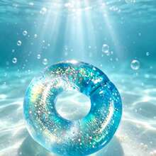 New Maltose Donut Ornaments, Translucent Iridescent Glitter Decor, Creative Desktop Display, Festive Halloween Home Decoration - Multicolor - View 8