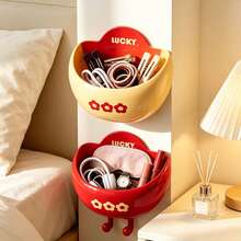 1/2pcs Yuanbao Magnetic Refrigerator Storage Box, Equipped With Strong Magnets, Multi-Functional Refrigerator Side Storage Cabinet, Suitable For Kitchen, Bathroom, Office Desk, Can Store Seasonings, Cosmetics, Pen Holders And Other Items, Space-Saving - Multicolor - View 2